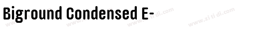 Biground Condensed E字体转换